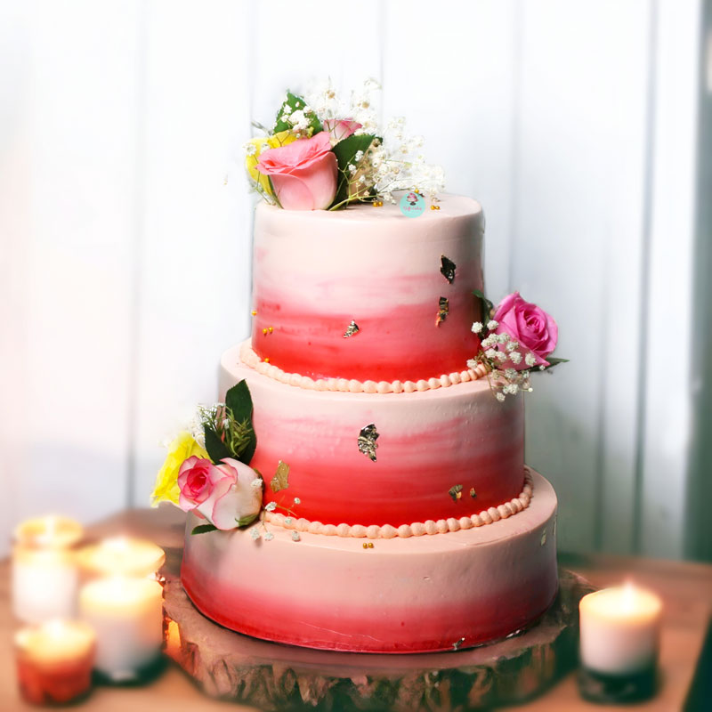 Red-3-Tier-Wedding-Cake